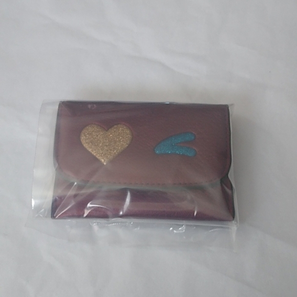 Coach F22955 Glitter Heart Card Pouch Case - Picture 9 of 9
